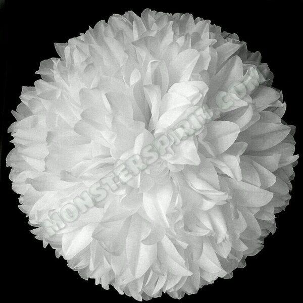 Flower - Mum - 9.5 inch 25 layer - White - (6 pc)