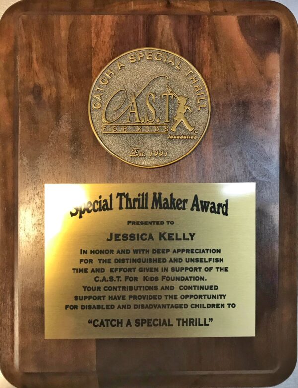 CAST 9x12 "Thrill Maker" Plaque