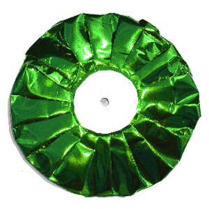 Cardstock 8" Pleated Metallic Backer (12 pc) - Emerald Green