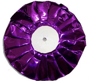 Cardstock 8" Pleated Metallic Backer (12 pc) - Purple