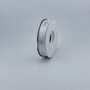 Ribbon - #3 Printed Ribbon  - HOMECOMING - 5/8"x25yds - White / Silver