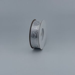 Ribbon - #5 Printed Ribbon - SENIOR - 7/8"x25yds - White / Silver