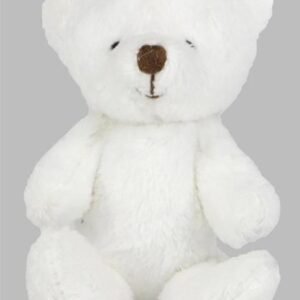 Plush - 5" White Jointed Faux Fur Teddy Bear - (1 pc)