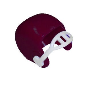 Trinket - Football Helmet Charm 3D .75 " - (36pc) - Burgundy / White