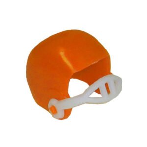 Trinket - Football Helmet Charm 3D .75 " - (36pc) - Orange / White