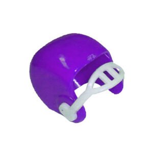 Trinket - Football Helmet Charm 3D .75 " - (36pc) - Purple / White