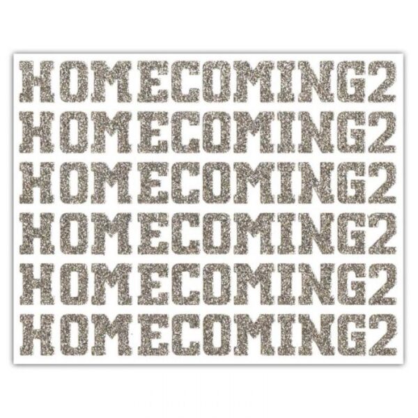 Sticker - Block .5" HOMECOMING2 Sheet 3"x5" (1 sheet)