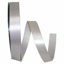 Ribbon - Satin Supreme - #5 - 7/8" x 100 yds - Silver (Gray)