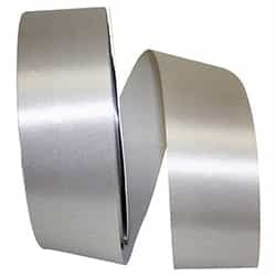 Ribbon - Satin Supreme - #16 - 2" x 100 yds - Silver (Gray)