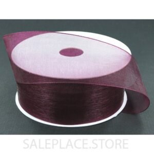 Ribbon - Organza #9 - 1.5 inch - 25 yards - Burgundy