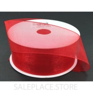 Ribbon - Organza #9 - 1.5 inch - 25 yards - Red