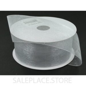 Ribbon - Organza #9 - 1.5 inch - 25 yards - Silver