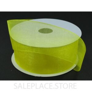 Ribbon - Organza #9 - 1.5 inch - 25 yards - Dark Yellow
