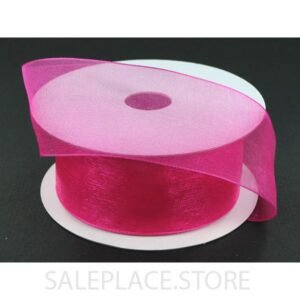 Ribbon - Organza #9 - 1.5 inch - 25 yards - Fuschia
