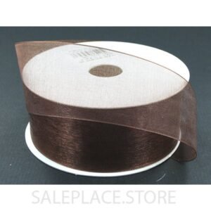 Ribbon - Organza #9 - 1.5 inch - 25 yards - Chocolate
