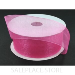 Ribbon - Organza #9 - 1.5 inch - 25 yards - Hot Pink