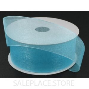 Ribbon - Organza #9 - 1.5 inch - 25 yards - Aqua