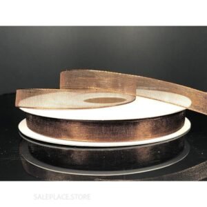Ribbon - Organza #2 - 3/8 inch - 25 yards - Chocolate