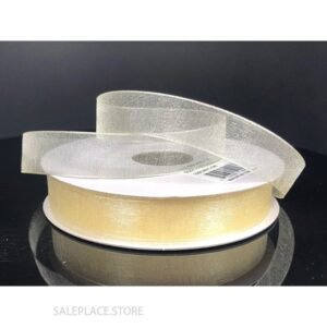 Ribbon - Organza #3 - 5/8 inch - 25 yards - Dark Ivory