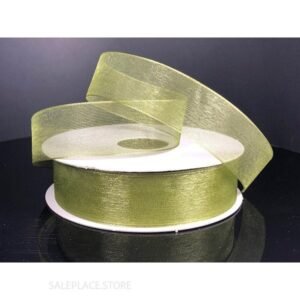 Ribbon - Organza #3 - 5/8 inch - 25 yards - Celadon/Old Willow