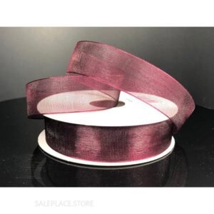 Ribbon - Organza #3 - 5/8 inch - 25 yards - Burgundy