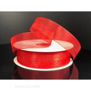 Ribbon - Organza #3 - 5/8 inch - 25 yards - Red
