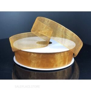 Ribbon - Organza #3 - 5/8 inch - 25 yards - Dark Gold