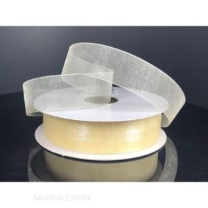 Ribbon - Organza #3 - 5/8 inch - 25 yards - Dark Ivory