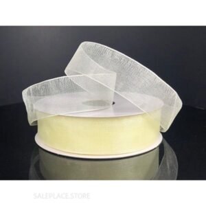 Ribbon - Organza #3 - 5/8 inch - 25 yards - Light Ivory