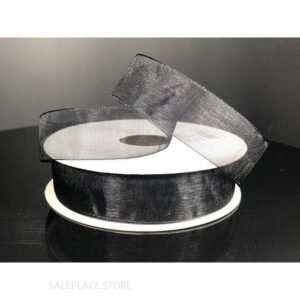 Ribbon - Organza #3 - 5/8 inch - 25 yards - Black