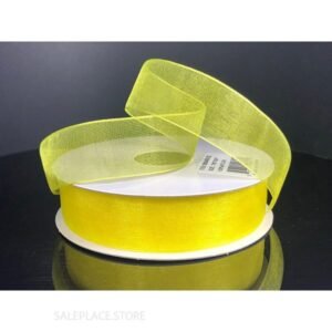 Ribbon - Organza #3 - 5/8 inch - 25 yards - Dark Yellow