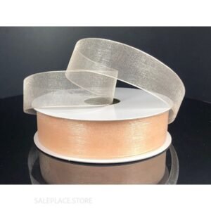 Ribbon - Organza #3 - 5/8 inch - 25 yards - Peach