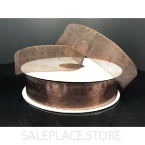 Ribbon - Organza #3 - 5/8 inch - 25 yards - Chocolate
