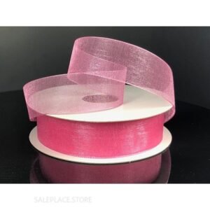 Ribbon - Organza #3 - 5/8 inch - 25 yards - Hot Pink