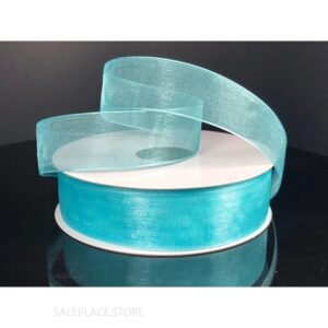 Ribbon - Organza #3 - 5/8 inch - 25 yards - Aqua