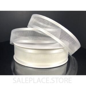 Sheer W/ Satin Edge #5 25 Yds - White