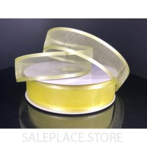 Sheer W/ Satin Edge #5 25 Yds - Sheer W/ Satin Edge #5-25 Yds - Yellow