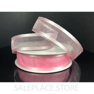 Sheer W/ Satin Edge #5 25 Yds - Pink