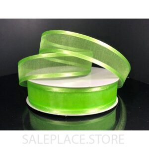 Sheer W/ Satin Edge #5 25 Yds - Lime