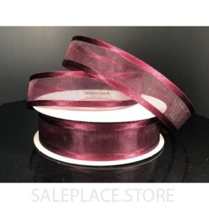 Sheer W/ Satin Edge #5 25 Yds - Burgundy