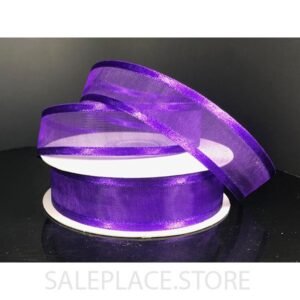 Sheer W/ Satin Edge #5 25 Yds - Purple