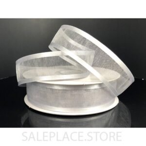 Sheer W/ Satin Edge #5 25 Yds - Silver/Silver