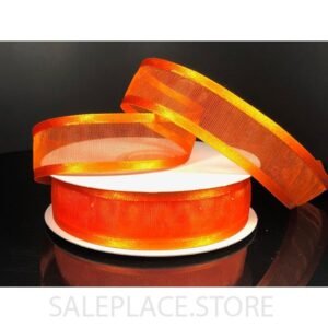 Sheer W/ Satin Edge #5 25 Yds - Orange