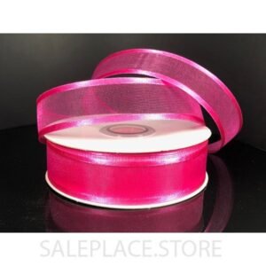 Sheer W/ Satin Edge #5 25 Yds - Sheer W/ Satin Edge #5-25 Yds - Fuschia