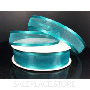 Sheer W/ Satin Edge #5 25 Yds - Sheer W/ Satin Edge #5-25 Yds - Teal