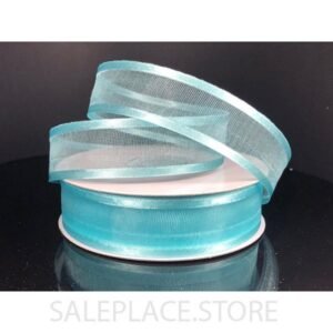 Sheer W/ Satin Edge #5 25 Yds - Sheer W/ Satin Edge #5-25 Yds - Aqua