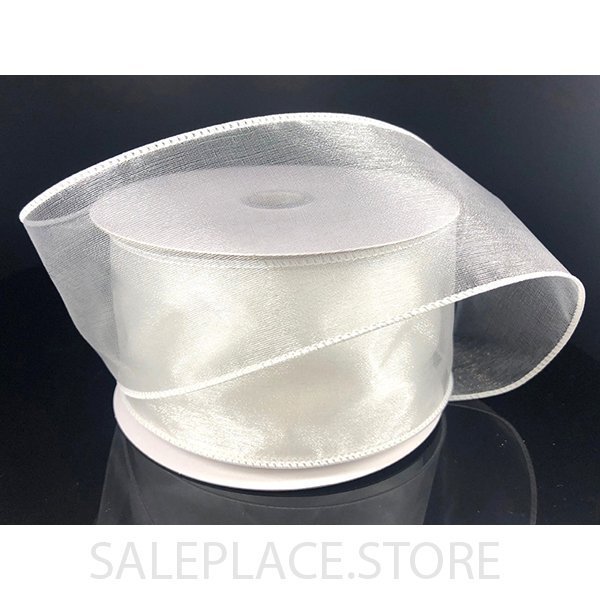 Sheer Wired #40 25 Yds - Crystal Sheer-25 Yds- #40-Wired - White