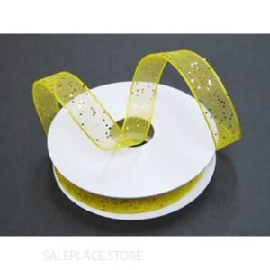 Sheer W/ Glitter #3 25 Yds - Sheer W/ Glitter -#3-25 Yds-Wired - Yellow