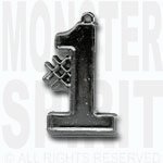 Trinket - # 1 Charm 1.5" - Metallic (24 pc) - Metallic Silver