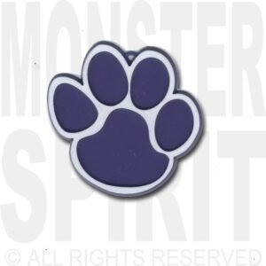 Trinket - Paw w/ No Claw Charm 2 " - (12pc) - Navy / White